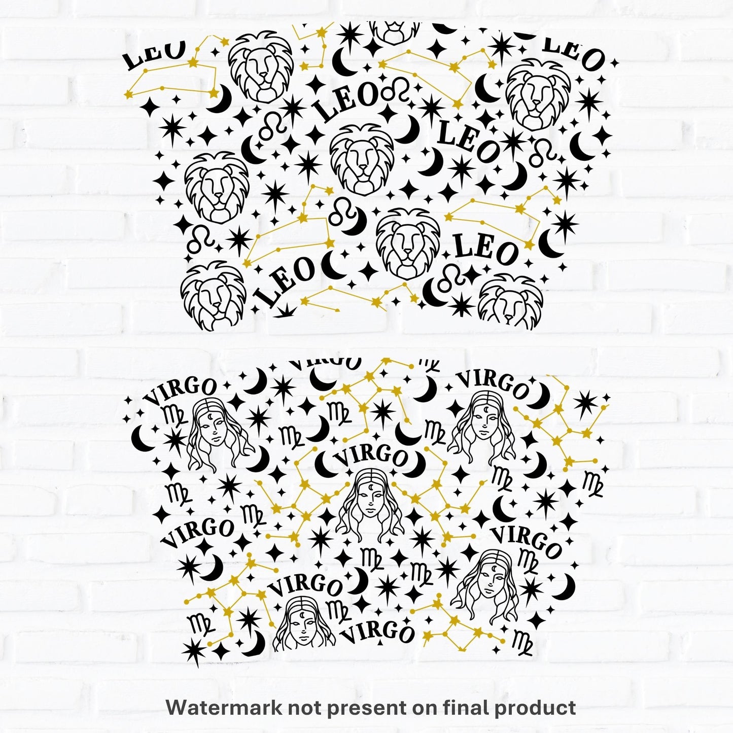 Zodiac Starsign | UV DTF Wrap