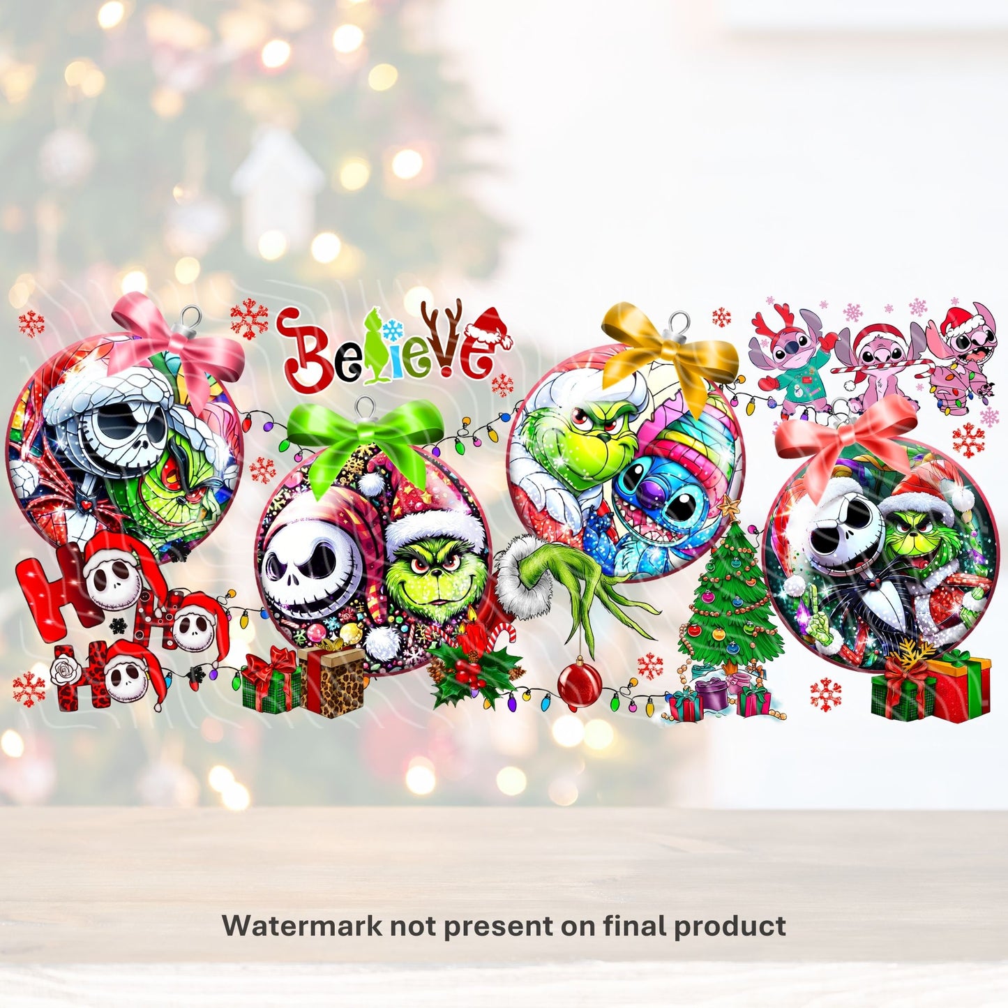 Holiday Hugs & Havoc | UV DTF Wrap