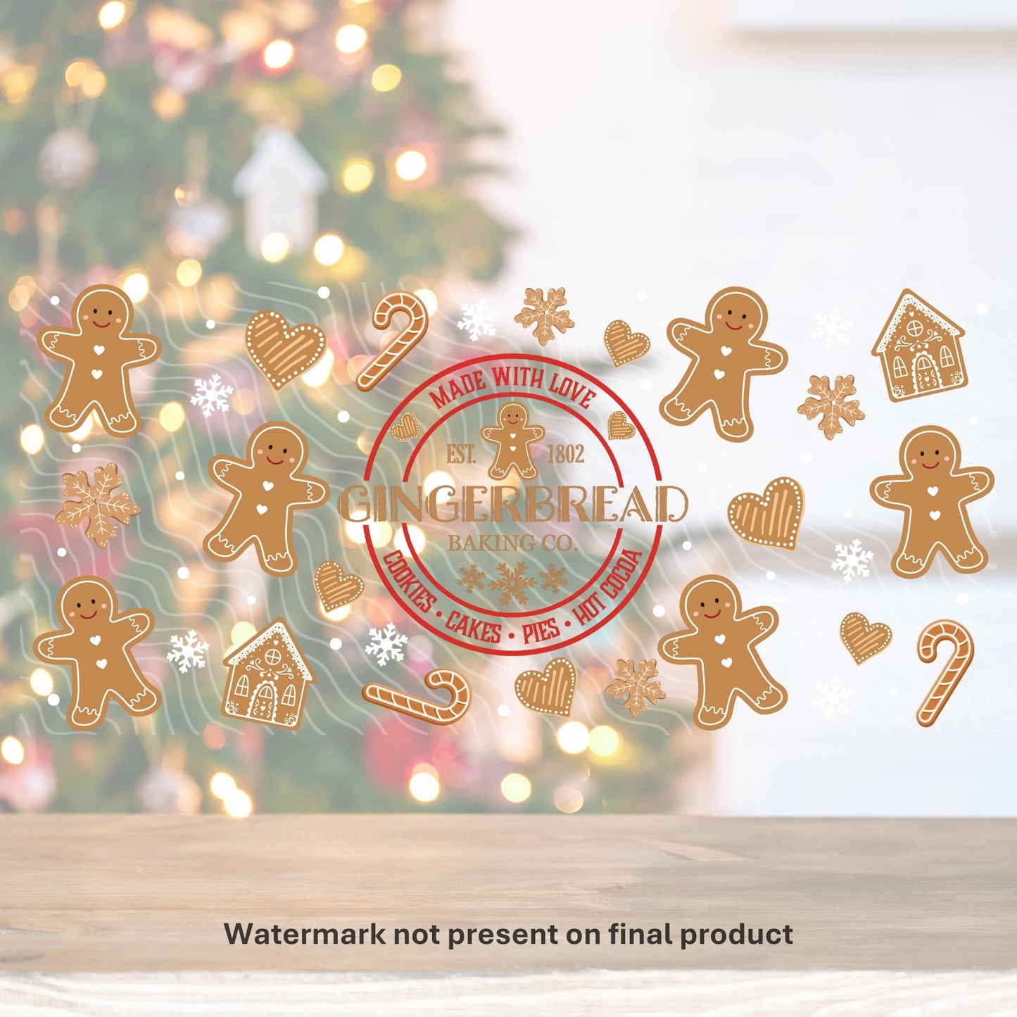 Gingerbread Baking Co. | UV DTF Wrap