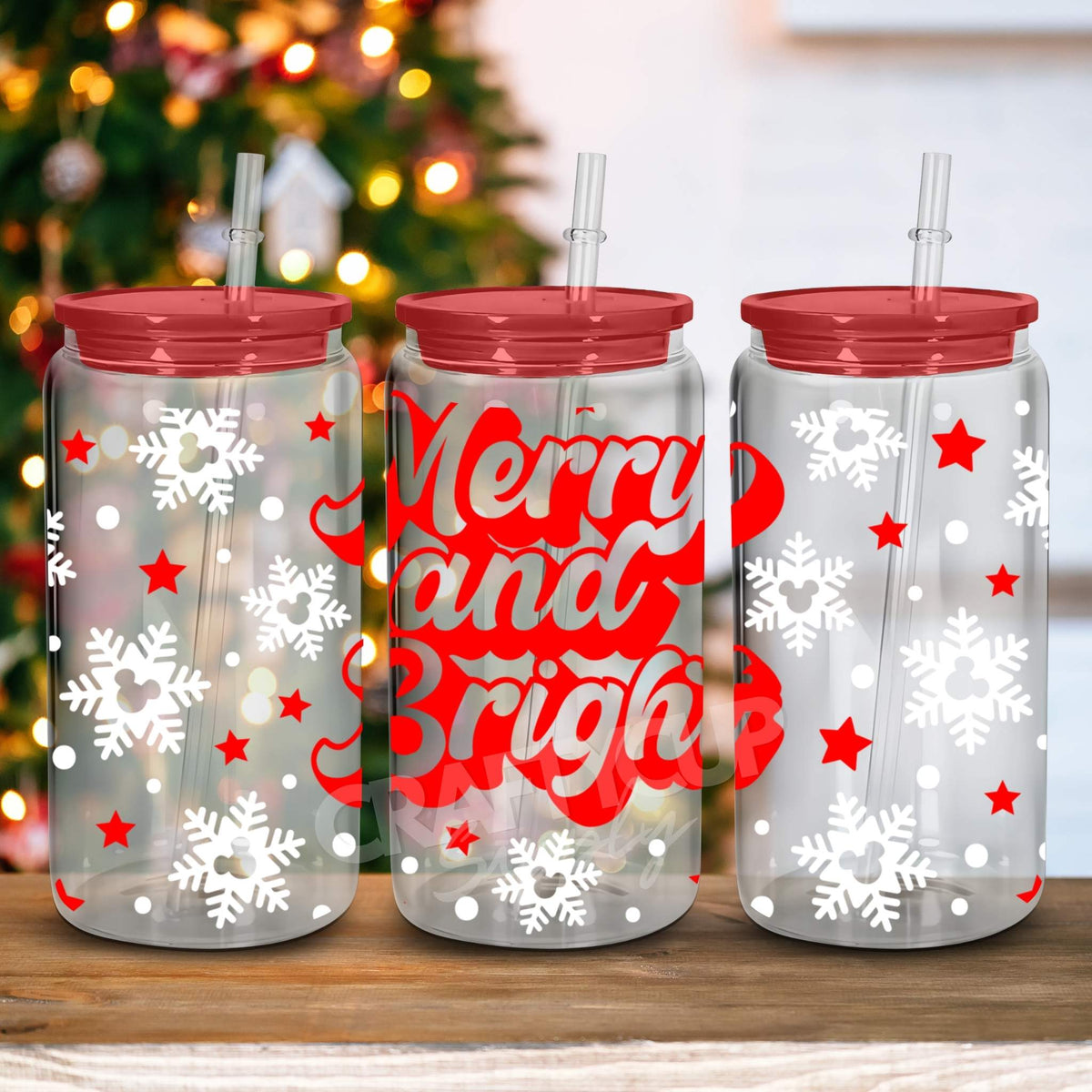 Merry & Bright | Can UV DTF Wrap