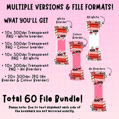Book Stacks Magnetic Bookmark Bundle | Digital Download