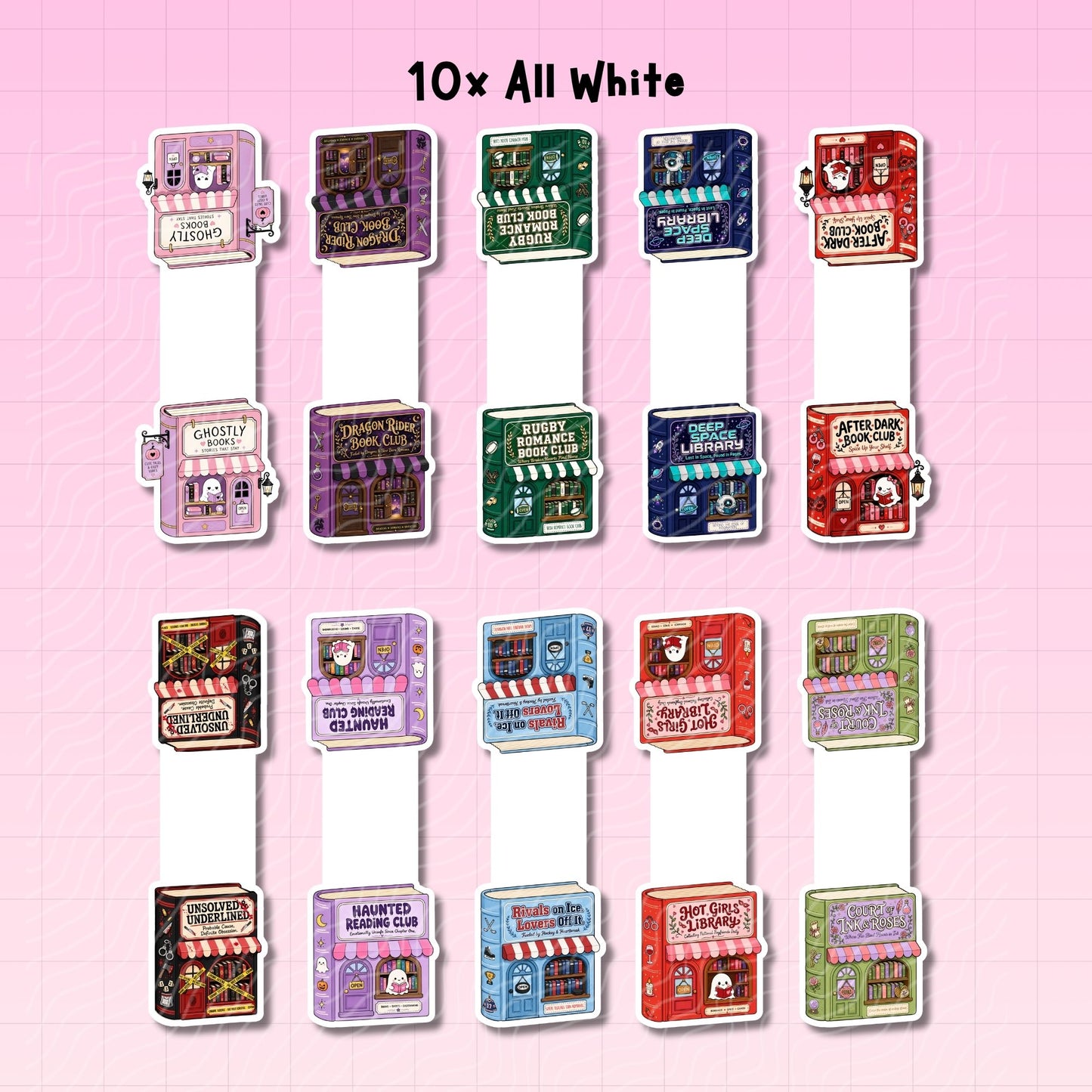 Book Store Magnetic Bookmark Bundle | Digital Download