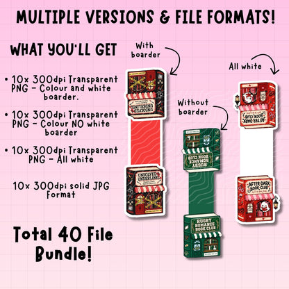 Book Store Magnetic Bookmark Bundle | Digital Download
