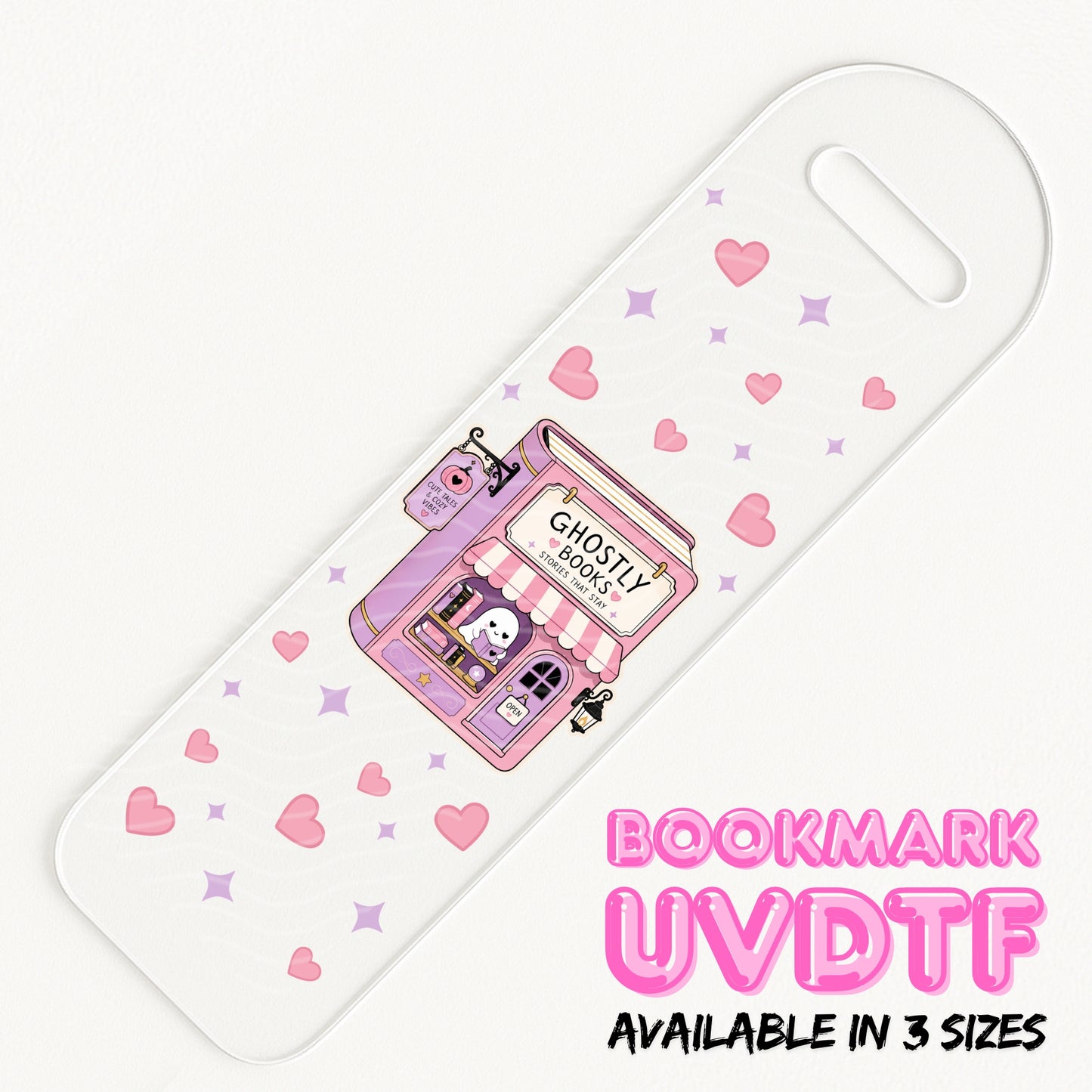 Ghostly Bookstore | Bookmark UV DTF
