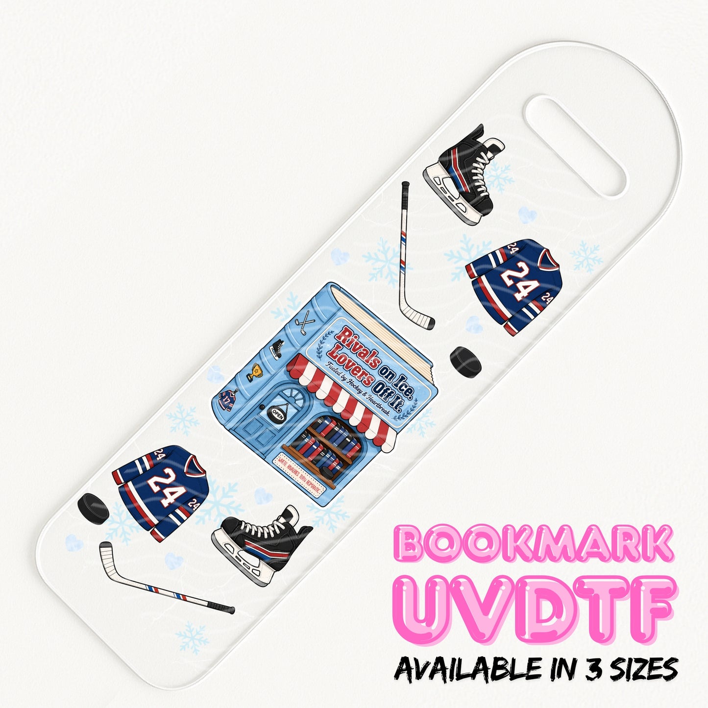 Hockey Bookstore | Bookmark UV DTF
