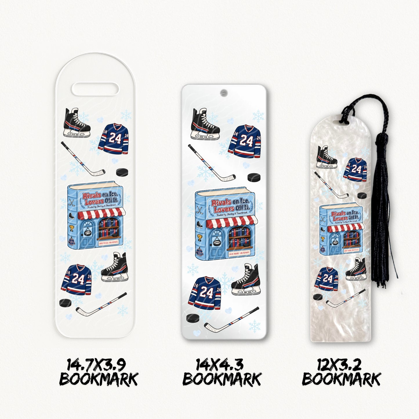 Hockey Bookstore | Bookmark UV DTF