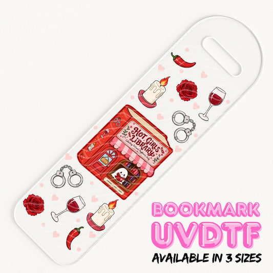 Hot Girls Bookstore | Bookmark UV DTF