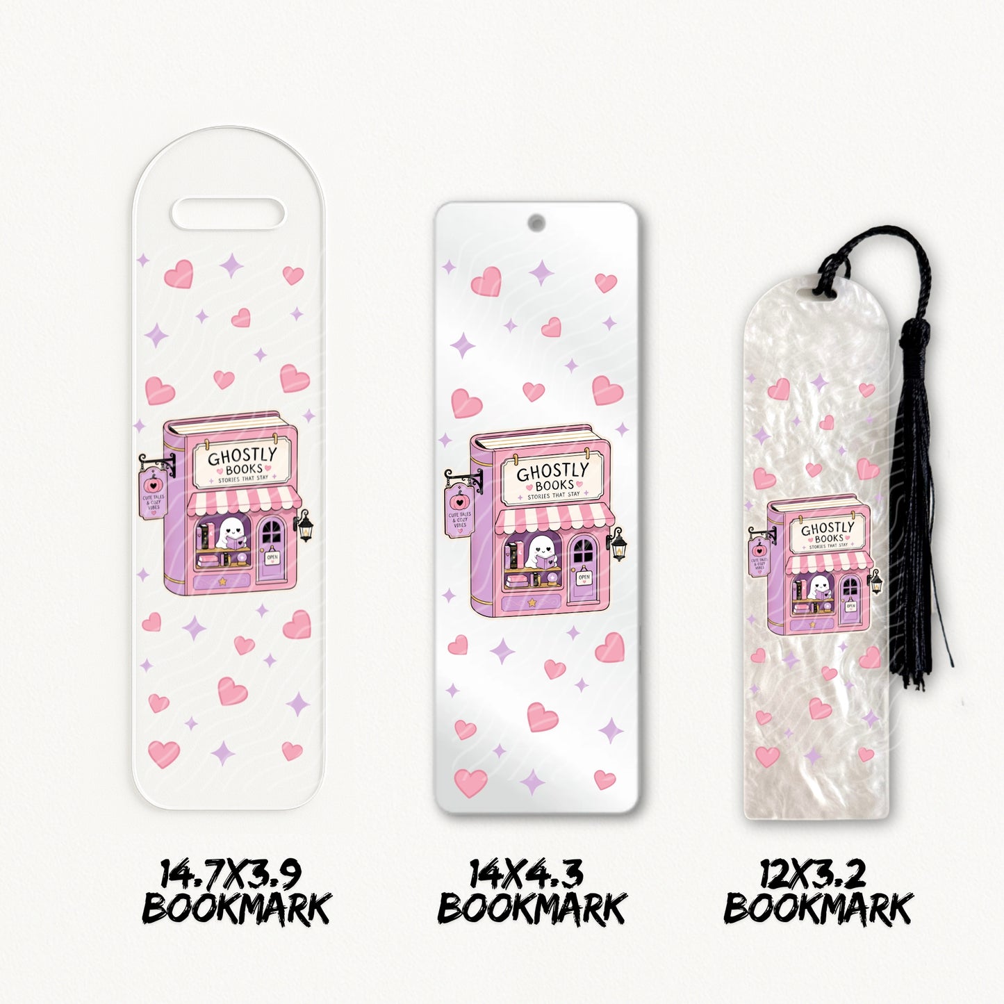 Ghostly Bookstore | Bookmark UV DTF