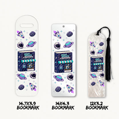 Sci-Fi Bookstore | Bookmark UV DTF