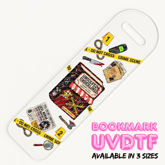 True Crime Bookstore | Bookmark UV DTF