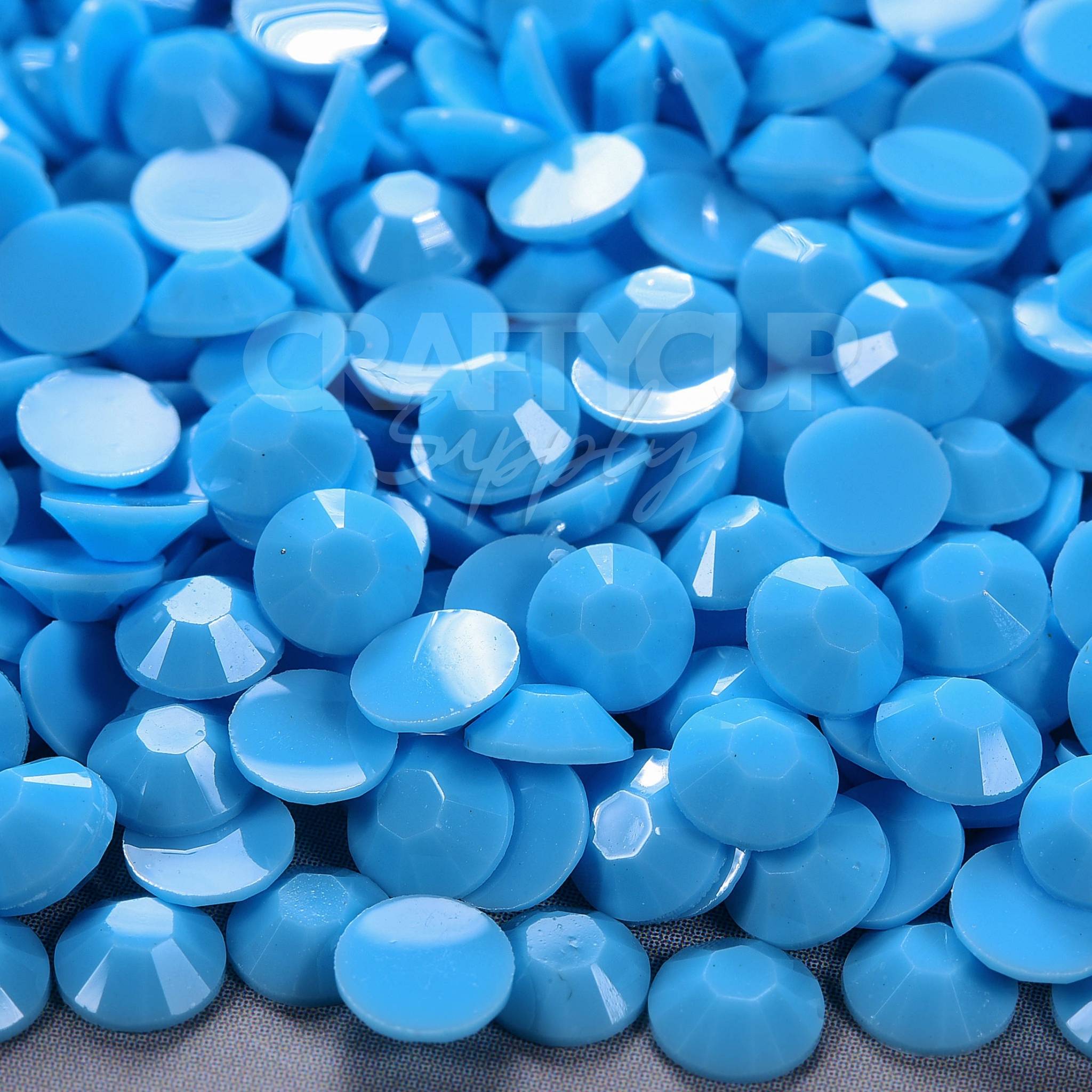 Small Blue Rhinestones Blue Jelly 5mm (SS20) Solid Colour Rhinestones | UK Blanks ...