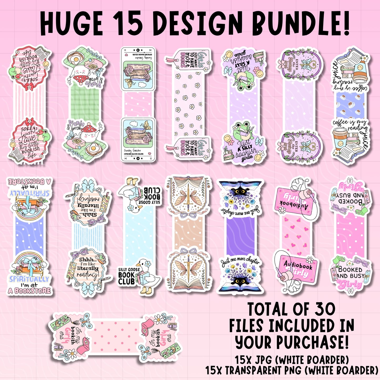 Magnetic Bookmark Bundle 2 | Digital Download