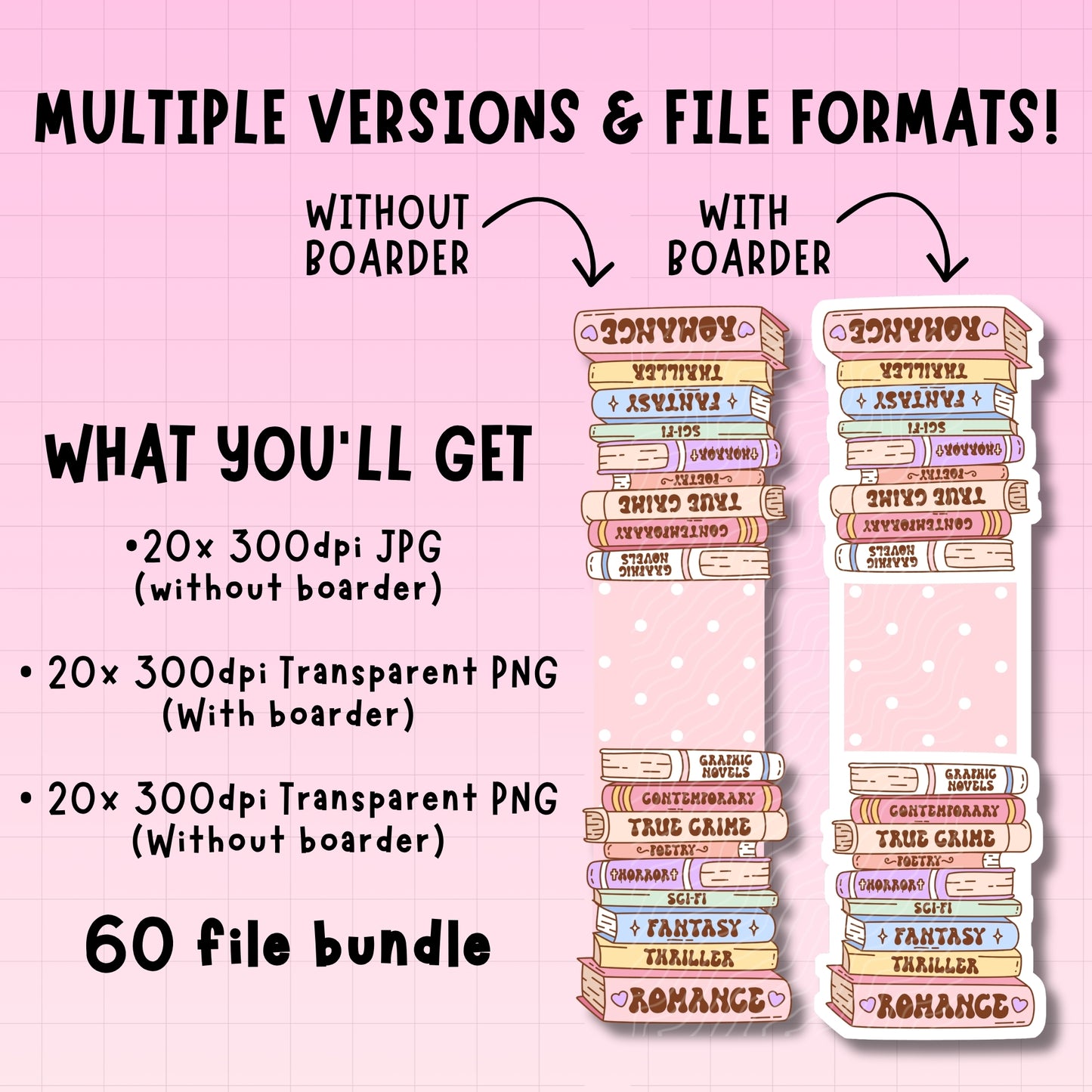 Magnetic Bookmark Bundle 1 | Digital Download