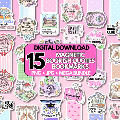 Magnetic Bookmark Bundle 2 | Digital Download
