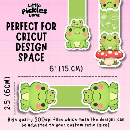 Froggy Magnetic Bookmark Bundle | Digital Download