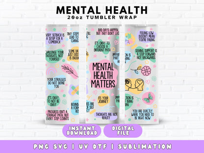 mental health matters sublimation digital download file