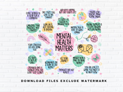 mental health matters sublimation digital download file