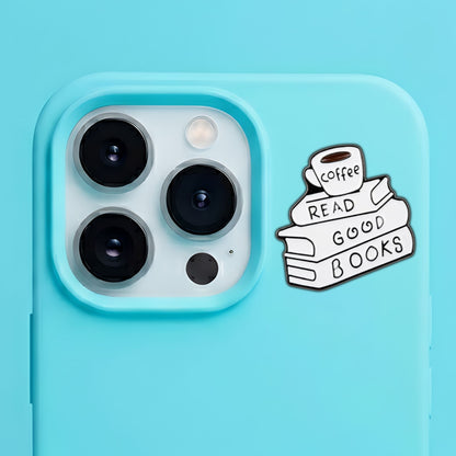 Bookish - Enamel Metal Sticker Pin Charms