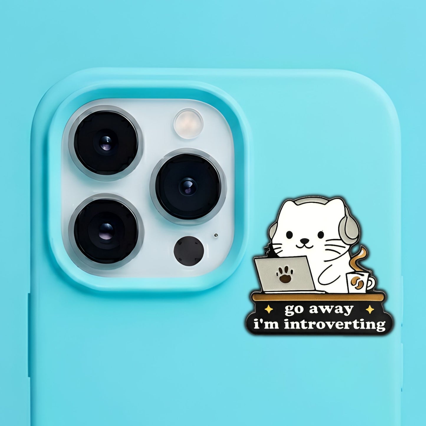 Cats - Enamel Metal Sticker Pin Charms