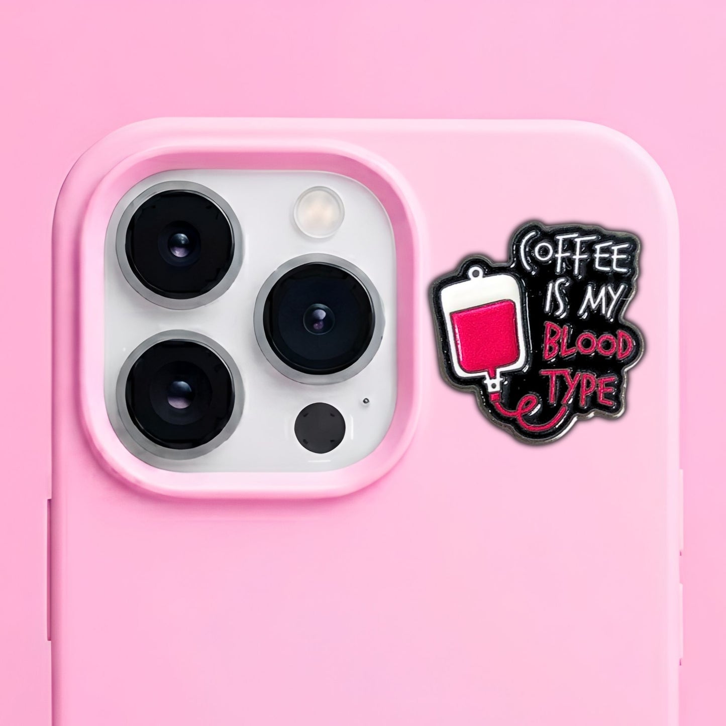 Coffee & Matcha - Enamel Metal Sticker Pin Charms
