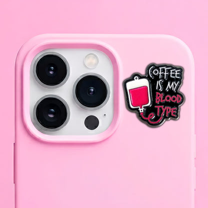 Coffee & Matcha - Enamel Metal Sticker Pin Charms