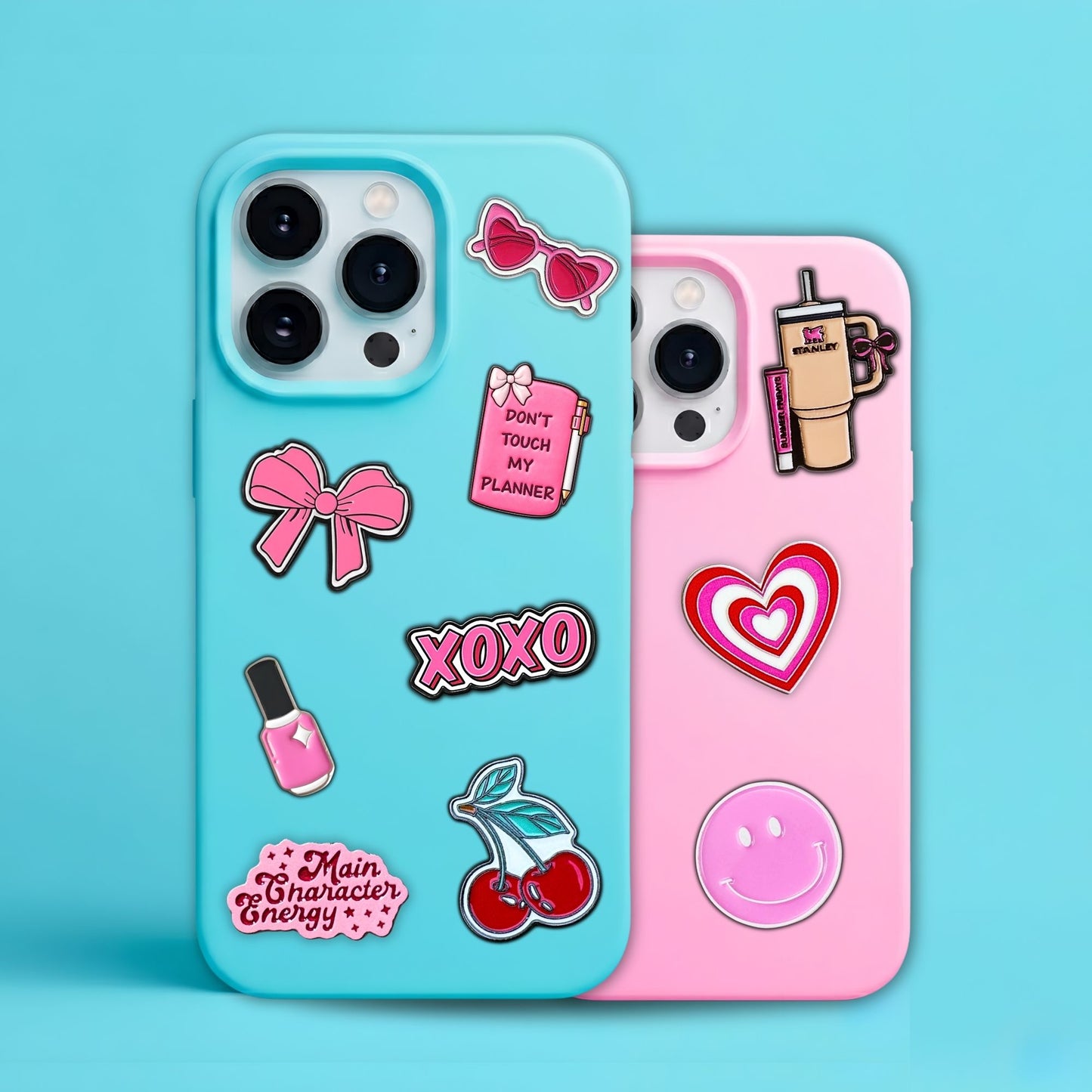 Coquette - Enamel Metal Sticker Pin Charms