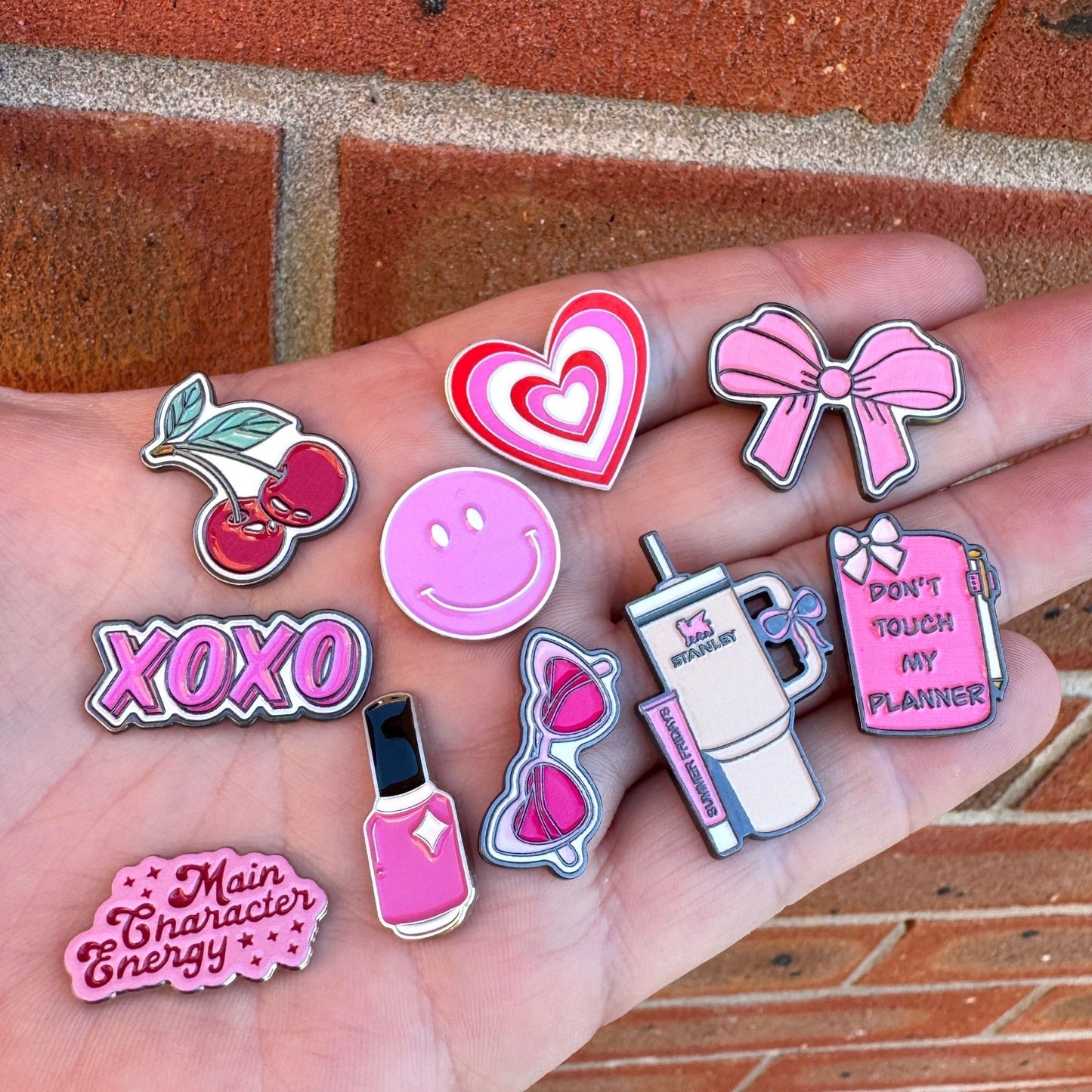 Coquette - Enamel Metal Sticker Pin Charms