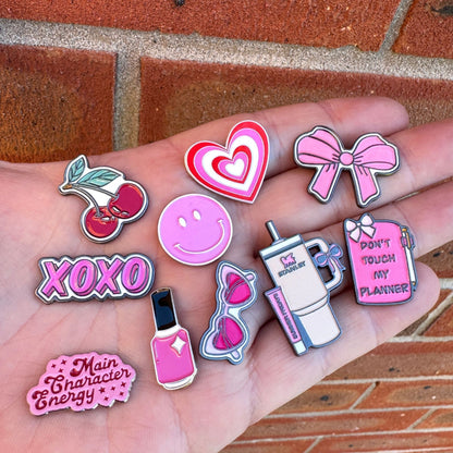 Coquette - Enamel Metal Sticker Pin Charms