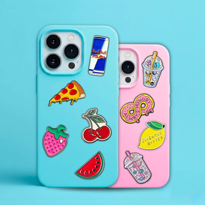 Food & Drink - Enamel Metal Sticker Pin Charms