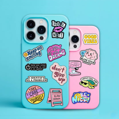 Quotes & Sayings - Enamel Metal Sticker Pin Charms