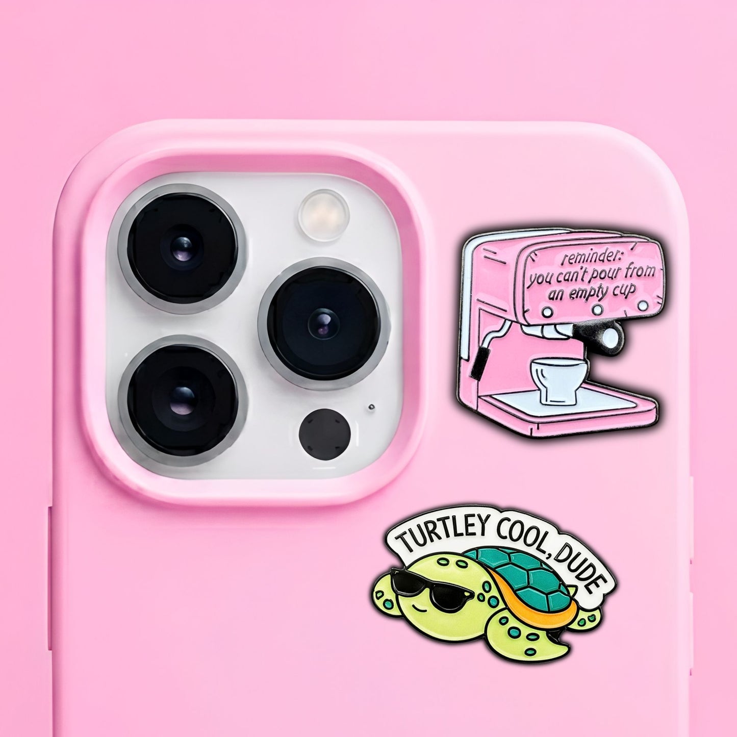 Quotes & Sayings - Enamel Metal Sticker Pin Charms