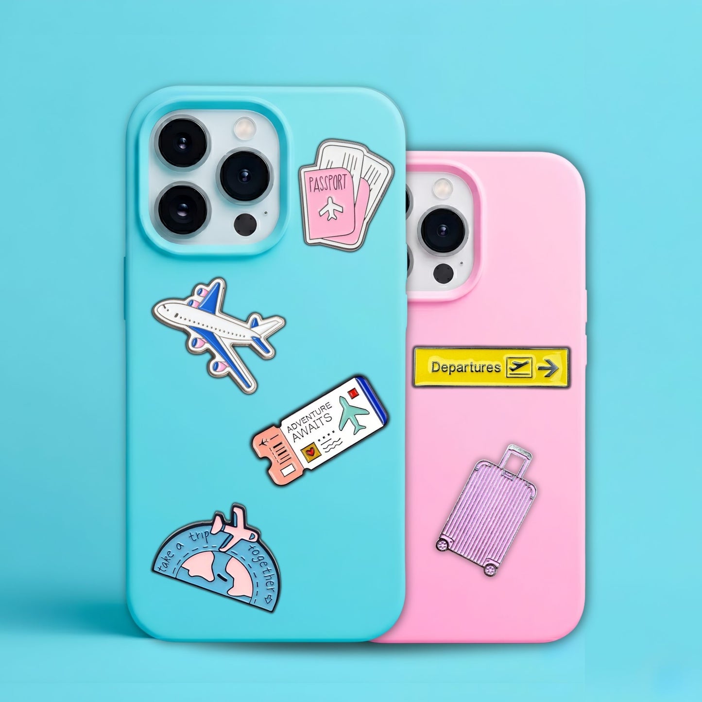 Travel - Enamel Metal Sticker Pin Charms