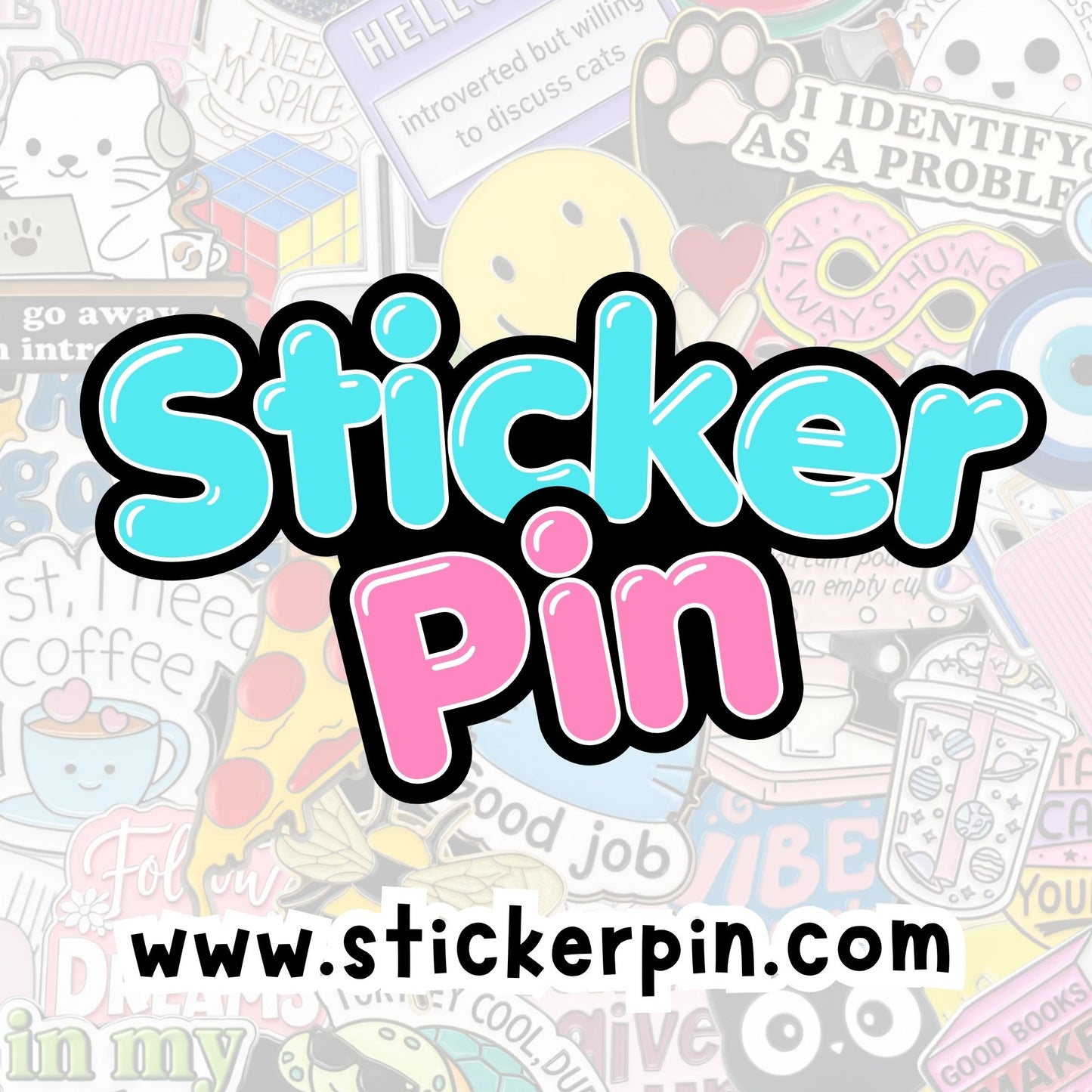 Mixed Designs - Enamel Metal Sticker Pin Charms