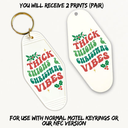 Thick Thighs & Christmas Vibes | 2x Motel UVDTF