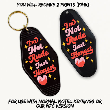 I'm Not Rude | 2x Motel UVDTF