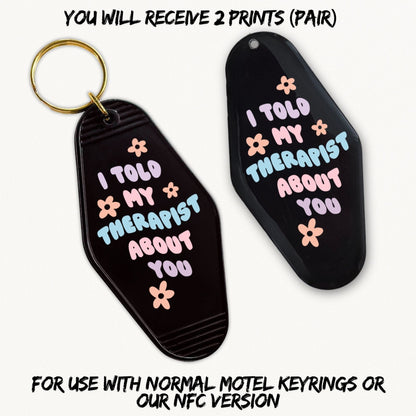 Told My Therapist | 2x Motel UVDTF