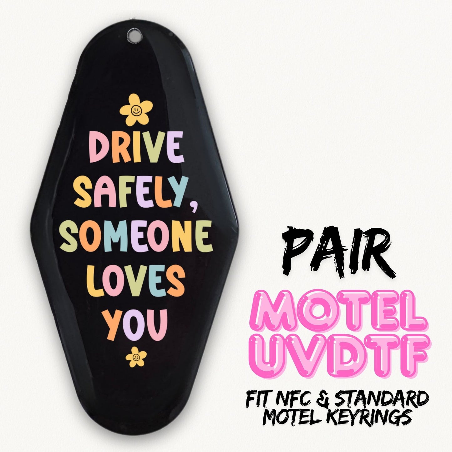 Drive Safely | 2x Motel UVDTF