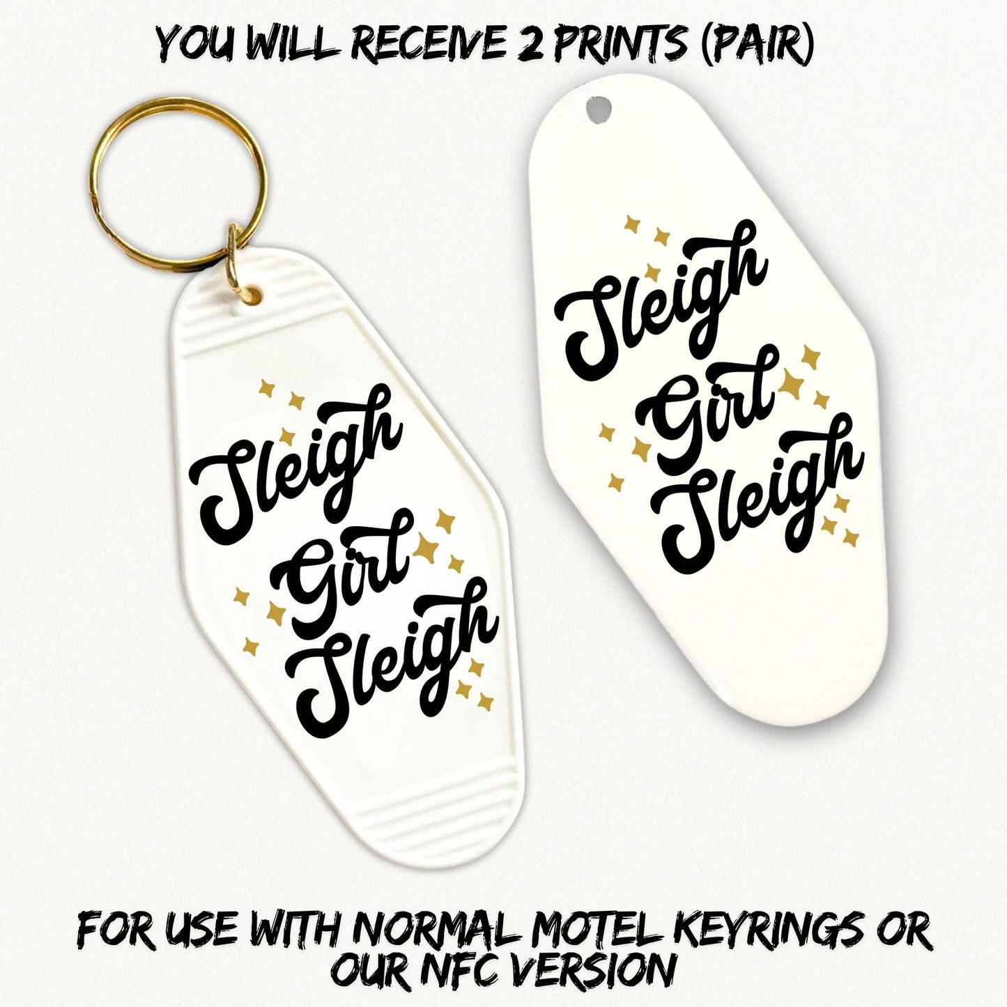 Sleigh Girl Sleigh | 2x Motel UVDTF