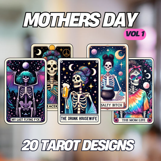 mothers day sarcastic uv dtf tarot transfers