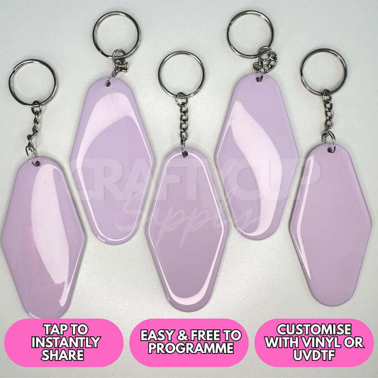 Motel NFC Programmable Keyring - Lilac
