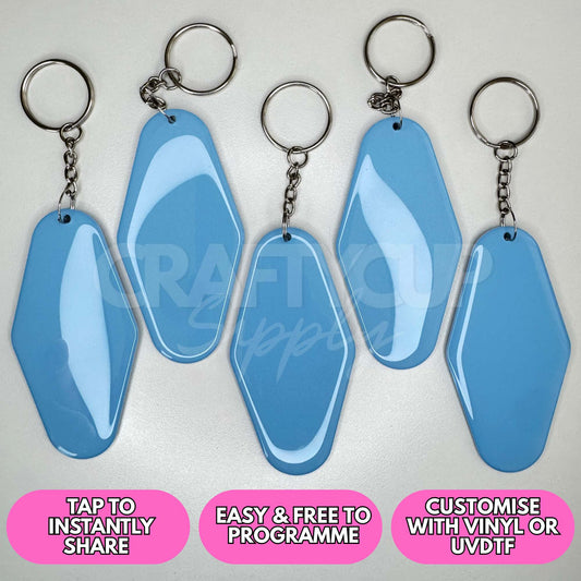 Motel NFC Programmable Keyring - Blue