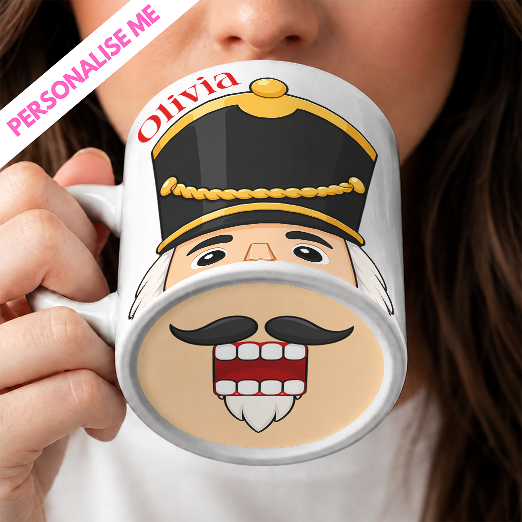 Christmas Nutcracker Big Mouth | Personalised UV DTF