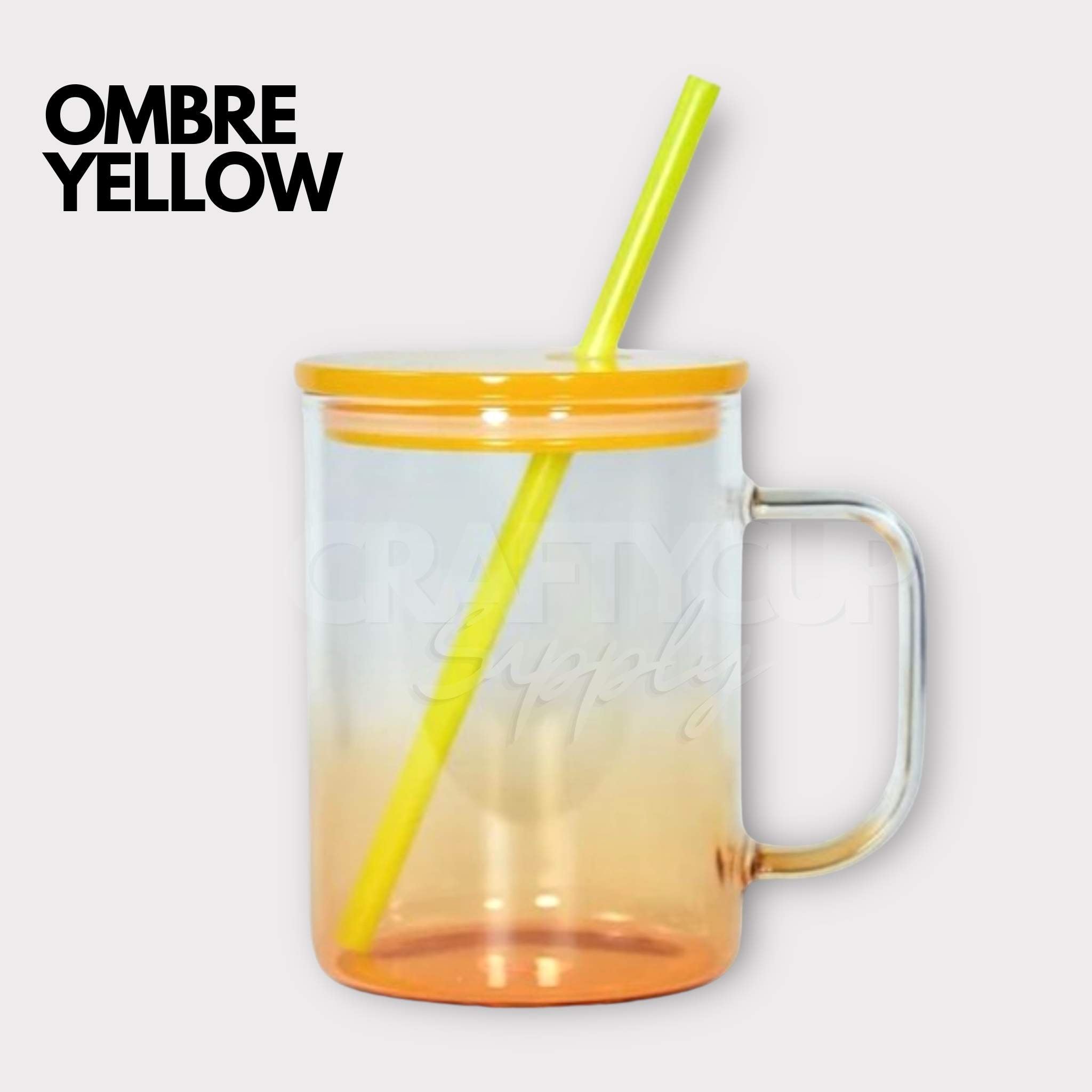 Ombre 17oz Glass Mug