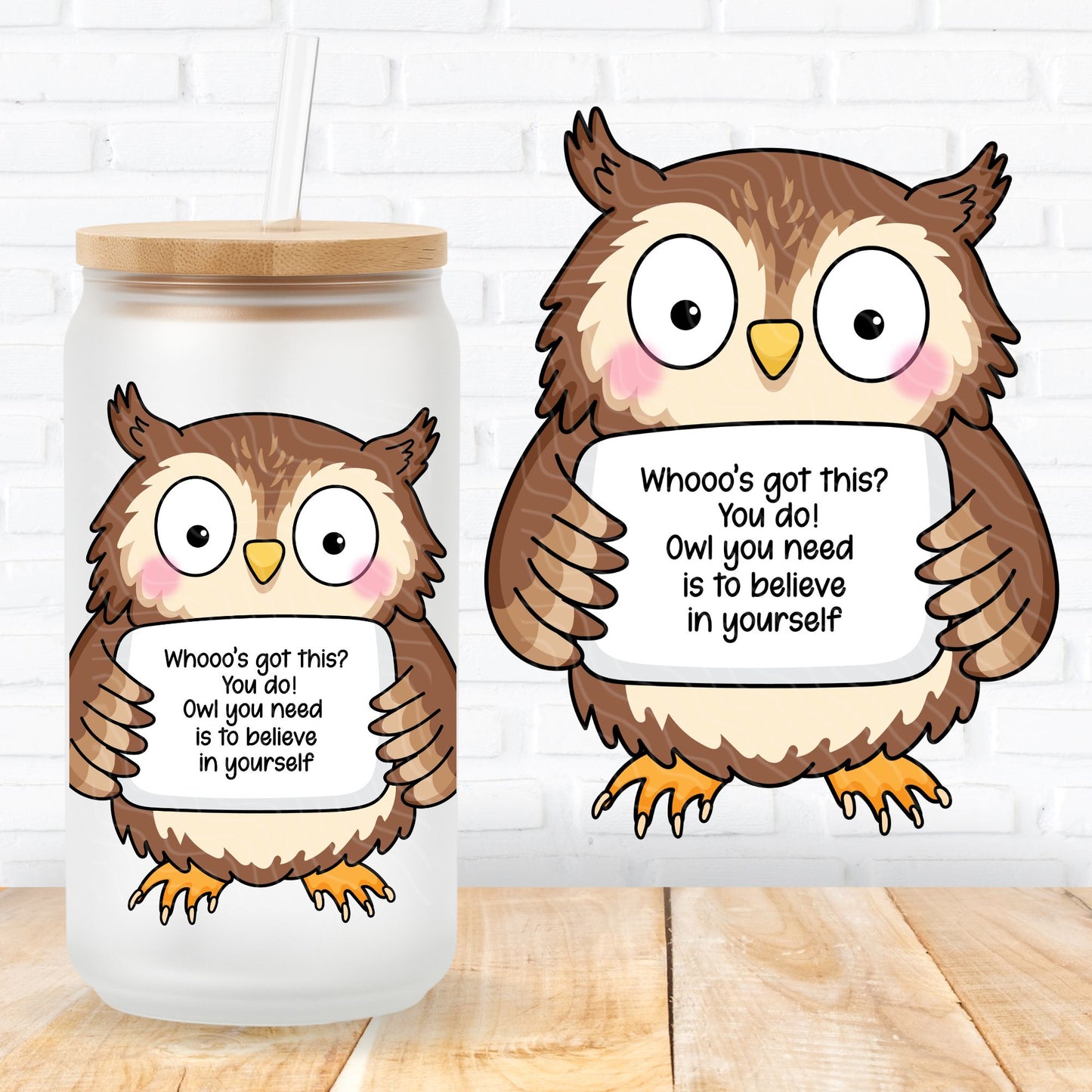 emotional support uvdtf transfer sticker positive vibes quotes for mental health supporters