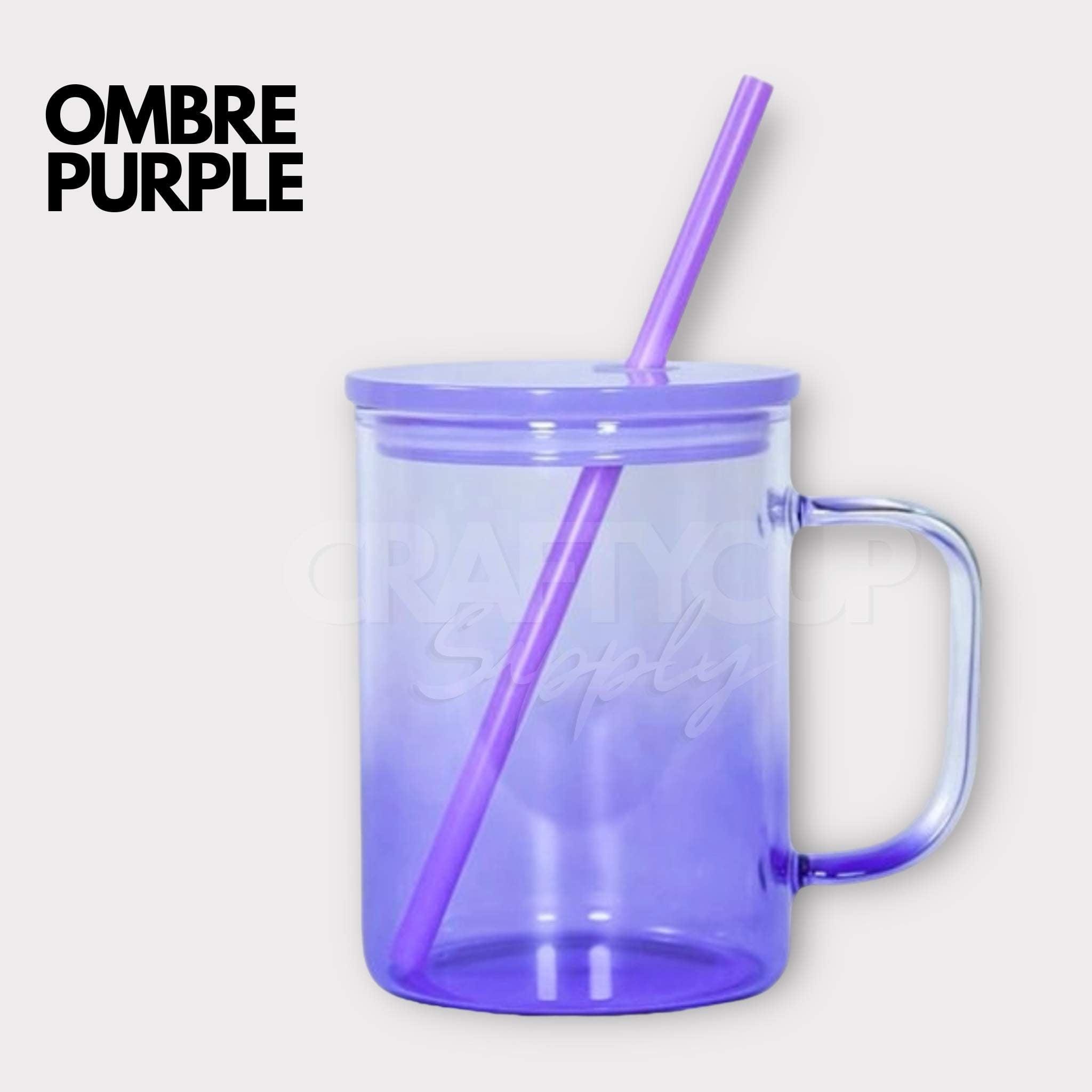 Ombre 17oz Glass Mug