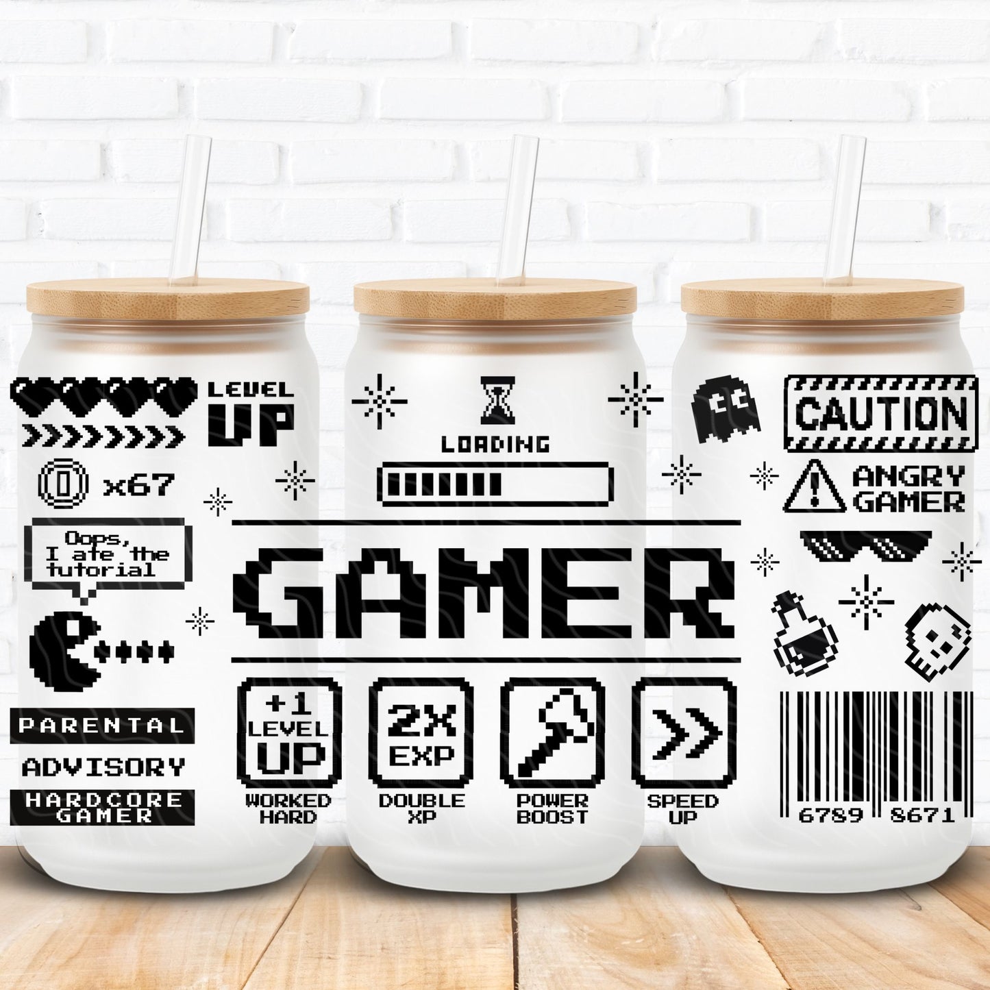 Pixel Gamer | UV DTF Wrap