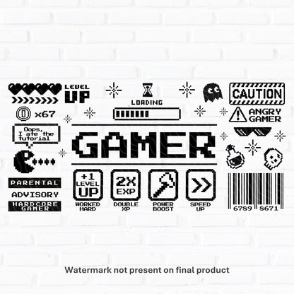 Pixel Gamer | UV DTF Wrap