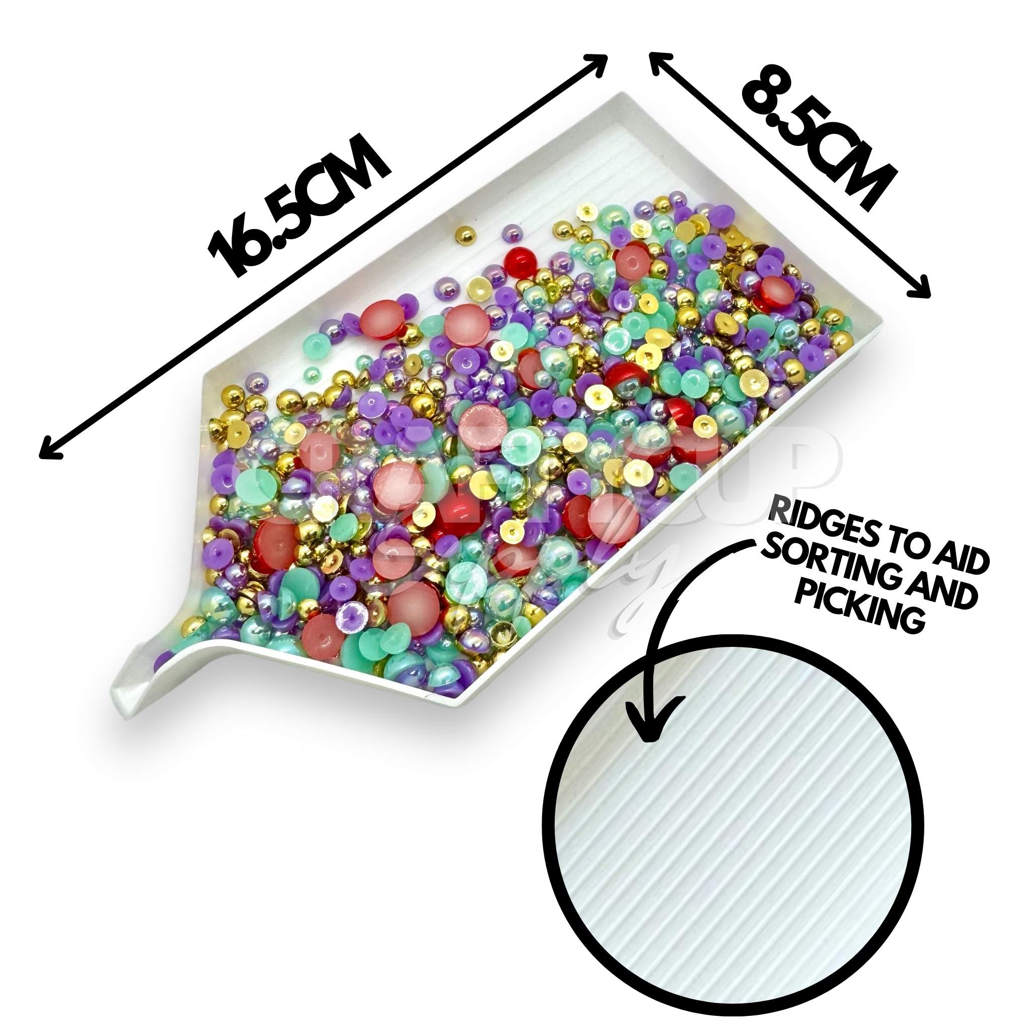 plastic rhinestone gem sorting tray