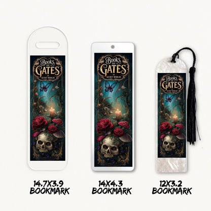 Books Are Gates To Secret Worlds | Bookmark UV DTF