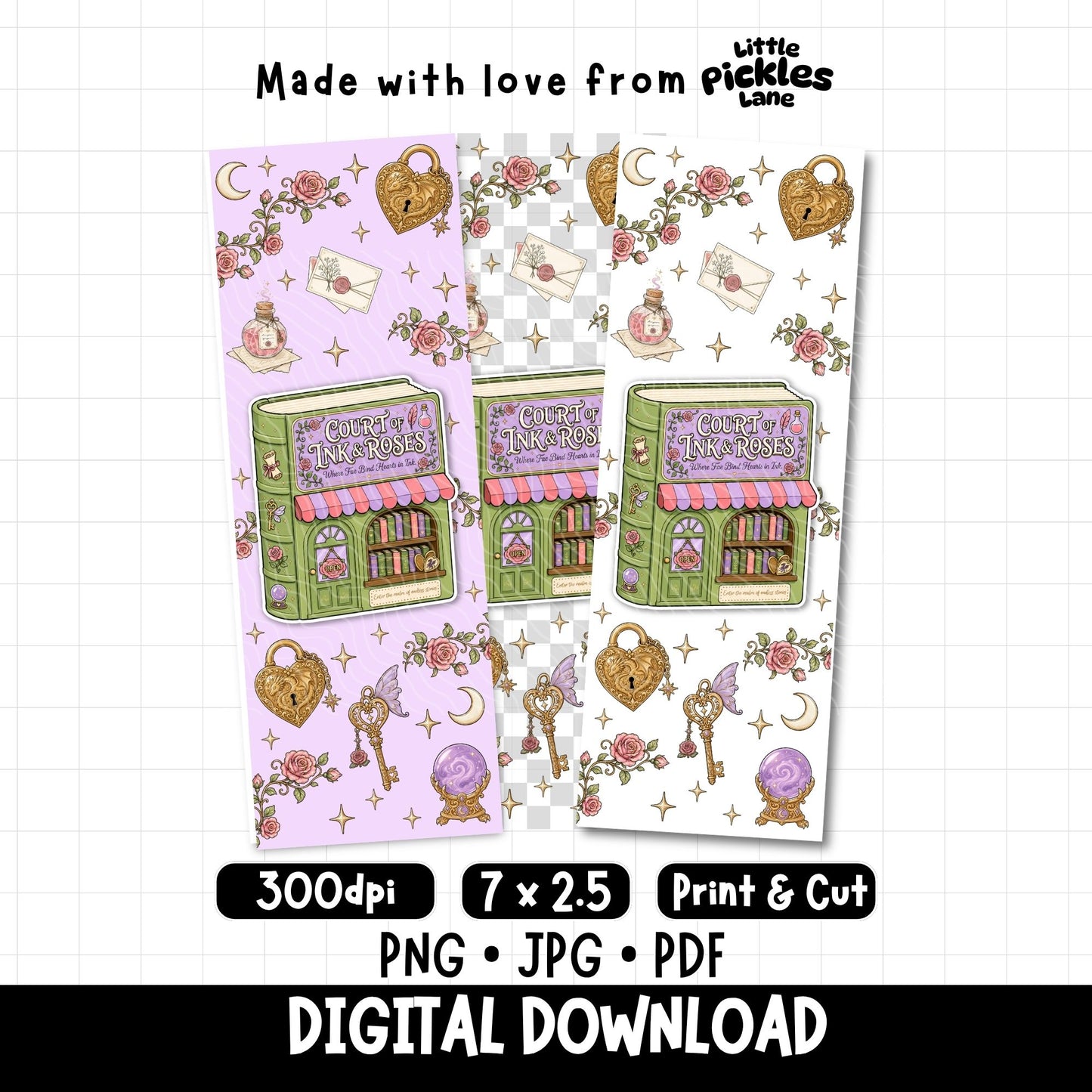 Romantasy Book Club | Bookmark Digital Download